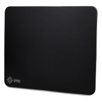 Aluminum Mouse Pad with Natural Rubber Backing & Low-Friction Tracking Surface - Black