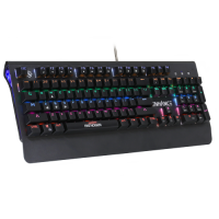ENHANCE Gaming Keyboard with Blue Mechanical Switches - Pathogen 2 - Black