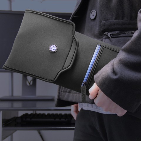ENHANCE Keyboard Sleeve Travel Case for Full-Size Keyboards (up to 18 Inch) - Black