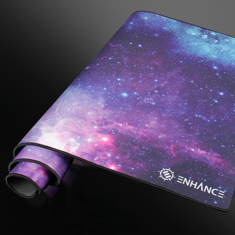 XXXL Gaming Desk Mat - Super Giant Mouse Mat with Cushion Padding - Galaxy