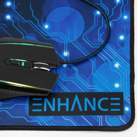 ENHANCE Gaming Mouse with 3500 DPI & High-Precision Optical Sensor for PC - Black