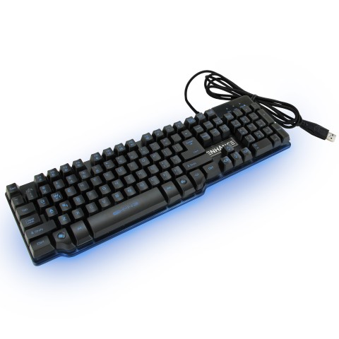 ENHANCE GX-K3 Gaming Keyboard with 104 Hybrid Switches & 3 LED Backlight Colors - Black