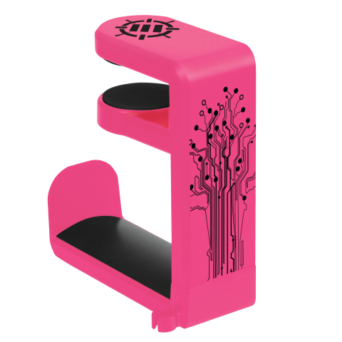Gaming Headset Holder Hanger Mount by ENHANCE - Adjustable Under Desk Design - Pink